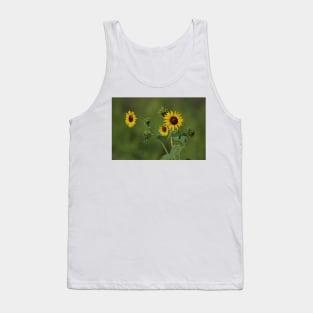 Kansas Country Wild Sunflower closeup Tank Top